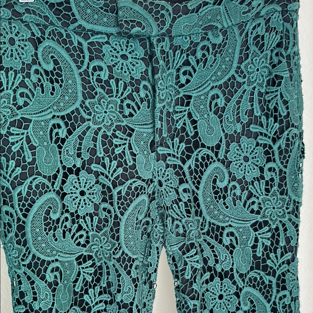 Zara Green Lace Pants